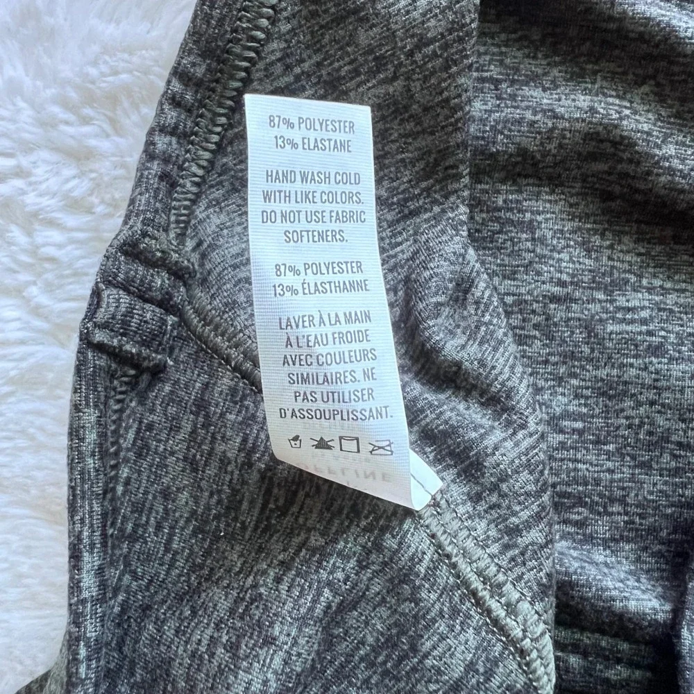 OFFLINE by Aerie Recharge Sports Bra Heather Gray Low Impact Racerback 3084-317